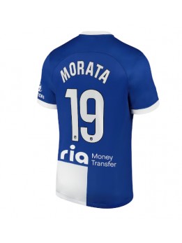Billige Atletico Madrid Alvaro Morata #19 Bortedrakt 2023-24 Kortermet